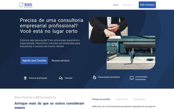 Screenshot of bbsconsultoria.com.br