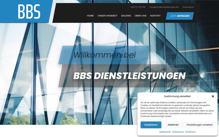 Screenshot of bbsdienstleistungen.de