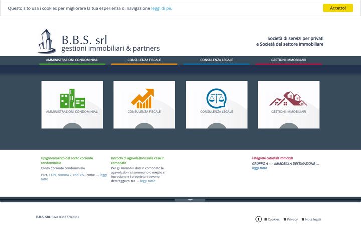 Screenshot of bbsgestioniimmobiliari.com