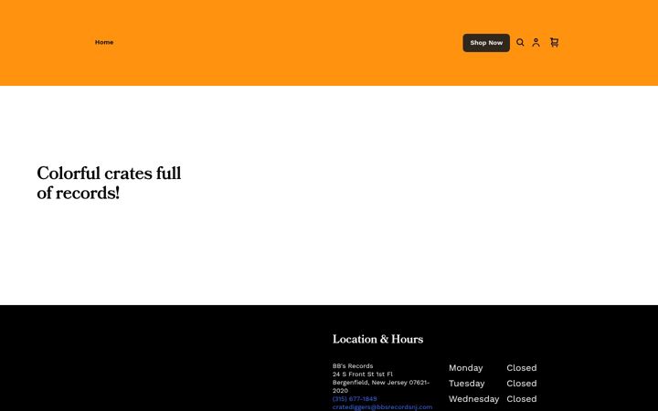 Screenshot of bbsrecordsnj.com