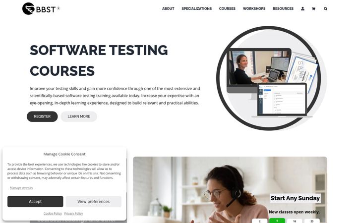 Screenshot of bbst.courses