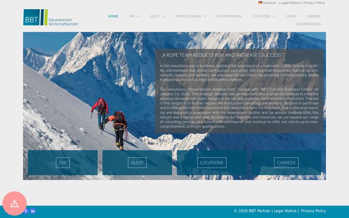Screenshot of bbt-partner.de