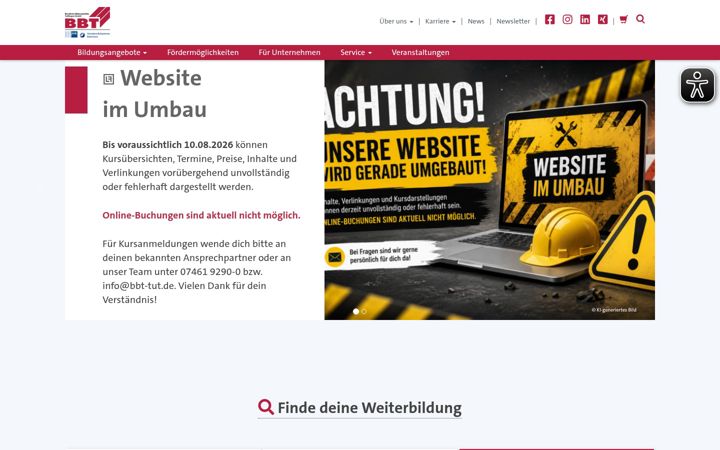 Screenshot von bbt-tut.de