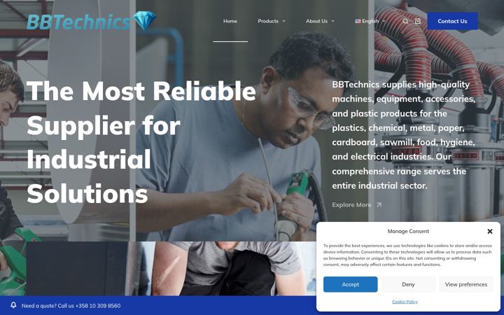 Screenshot of bbtechnics.com