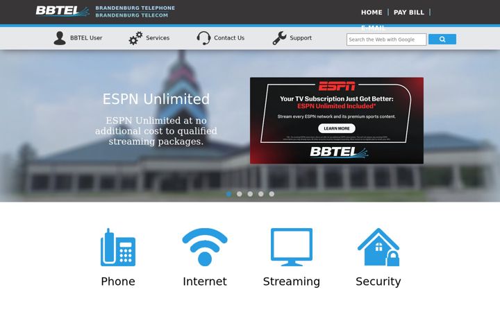Screenshot of bbtel.com