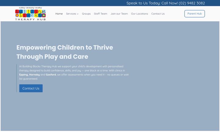 Snímek obrazovky bbtherapyhub.com.au