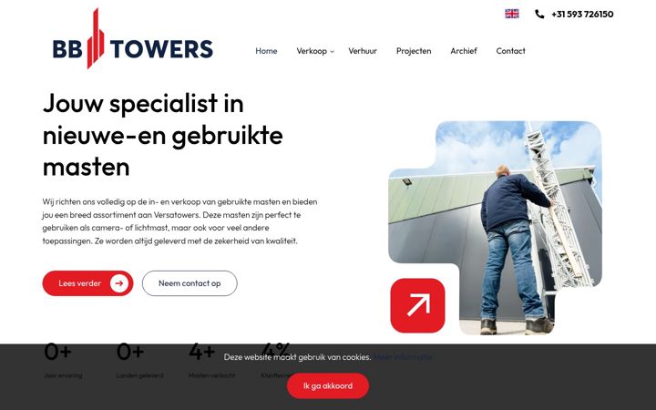 Screenshot of bbtowers.com