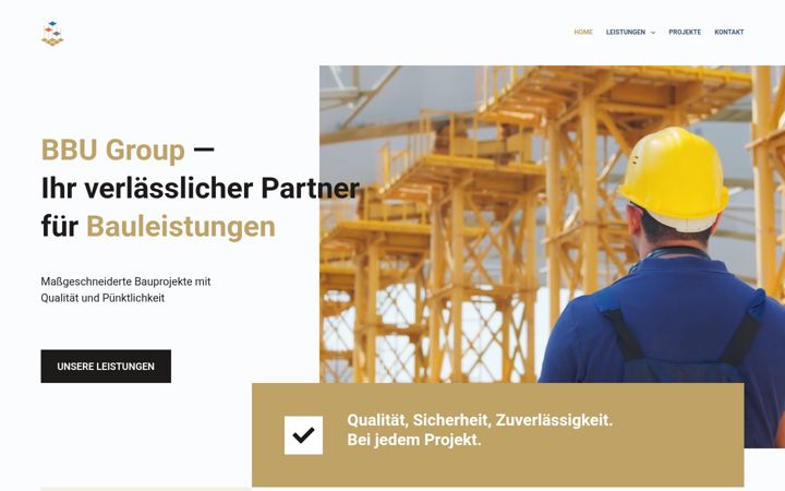 Screenshot of bbu-group.de