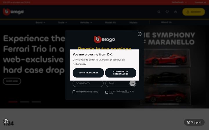 Screenshot von bburago.com