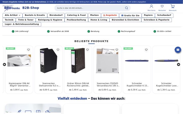 Posnetek zaslona bbv-domke.de