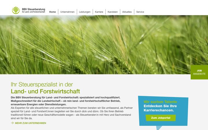Screenshot of bbv-steuerberatung.de