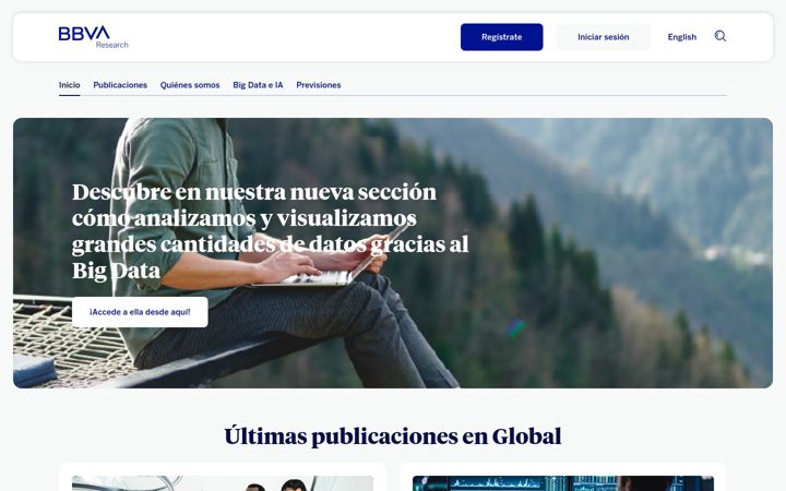 Screenshot of bbvaresearch.com