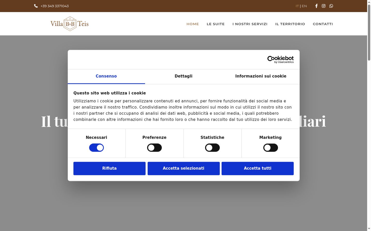 Screenshot tal-banner tal-kunsens muri qabel kwalunkwe interazzjoni
