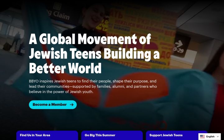 Screenshot of bbyo.org