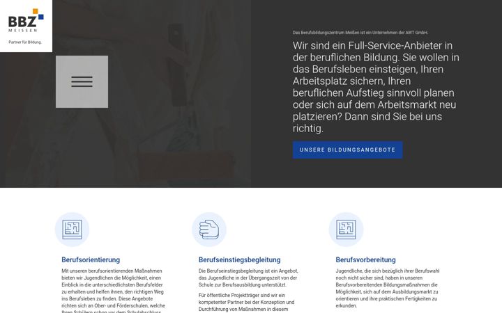 Screenshot of bbz-meissen.de