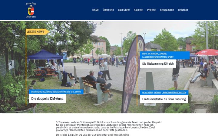 Screenshot of bc-achern.de