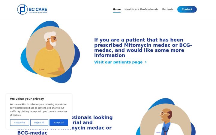 Ekrānuzņēmums no bc-care.co.uk