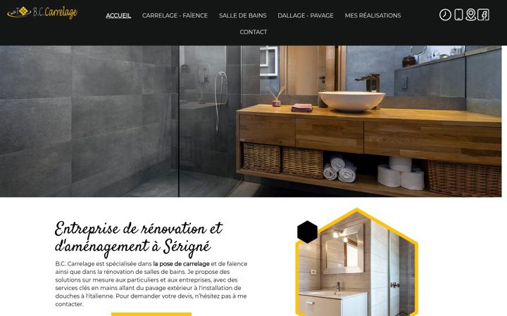 Screenshot of bc-carrelage85.fr