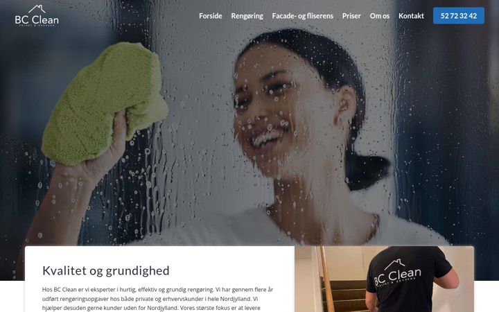 Screenshot of bc-clean.dk