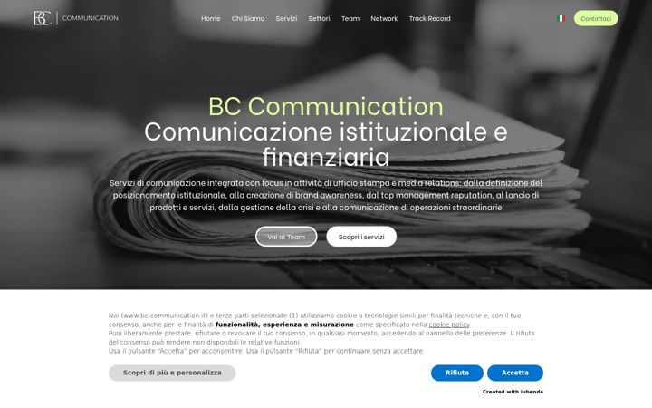 Screenshot van bc-communication.it