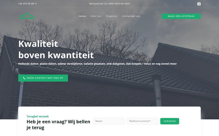 Screenshot of bc-dakwerken.be