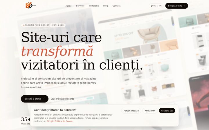 Screenshot of bc-design.ro