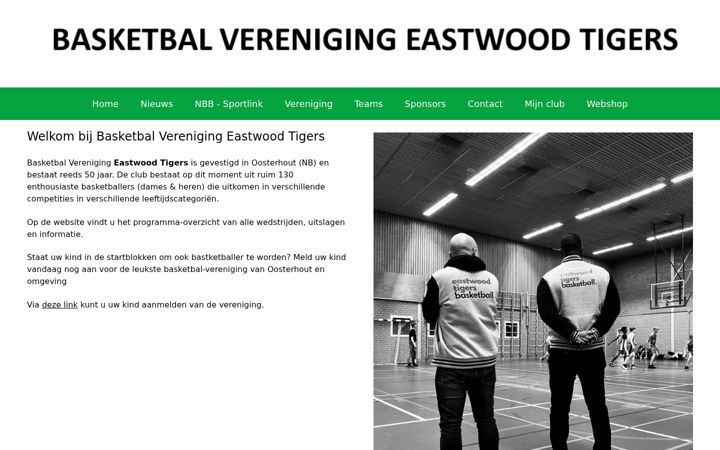 Skjermbilde av bc-eastwoodtigers.nl