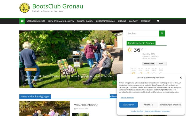Screenshot του bc-gronau.de