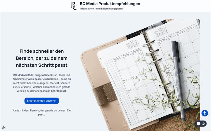 Screenshot of bc-media.eu