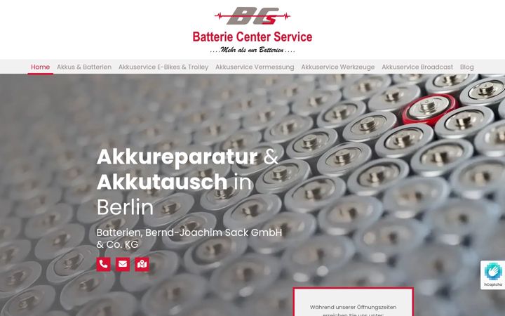 Screenshot stránky bc-service.eu