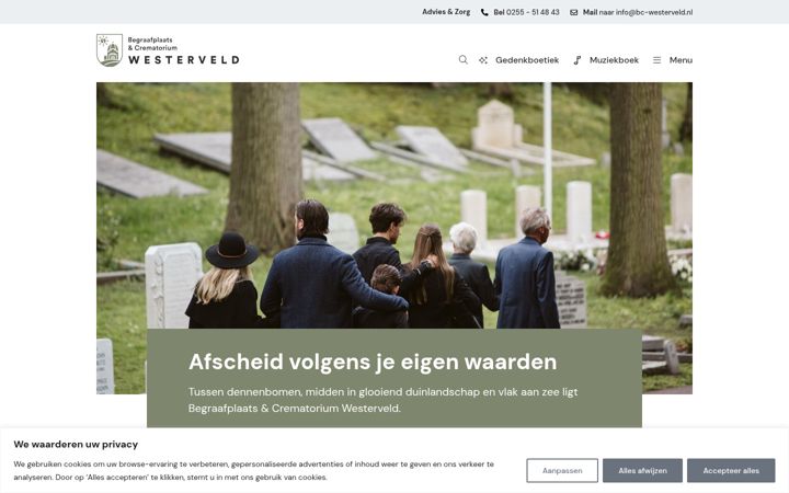 Skjermbilde av bc-westerveld.nl