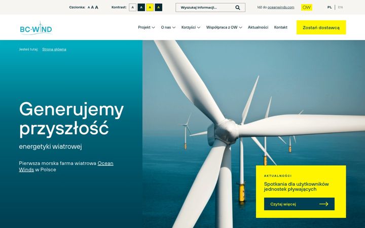 Kuvakaappaus sivustosta bc-wind.pl