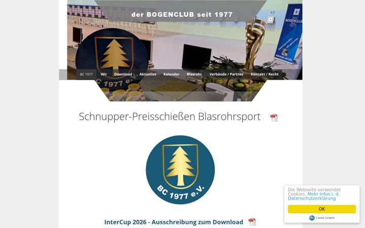Screenshot of bc1977.de