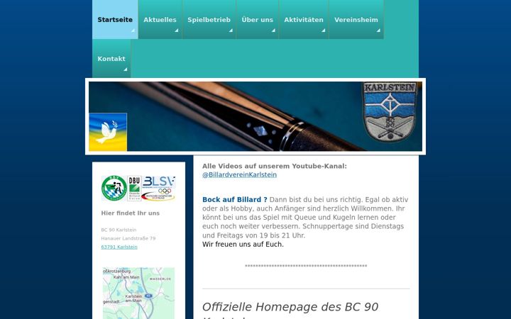 Screenshot of bc90karlstein.de