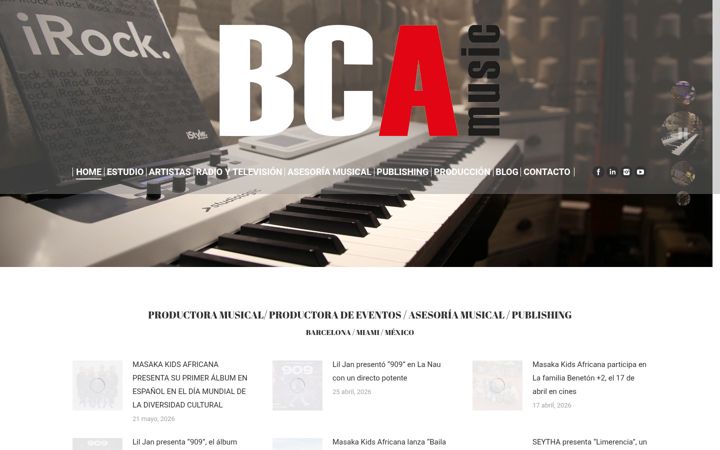 Screenshot of bca-music.com