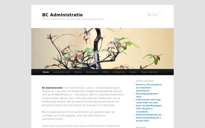 Skjermbilde av bcadministratie.nl