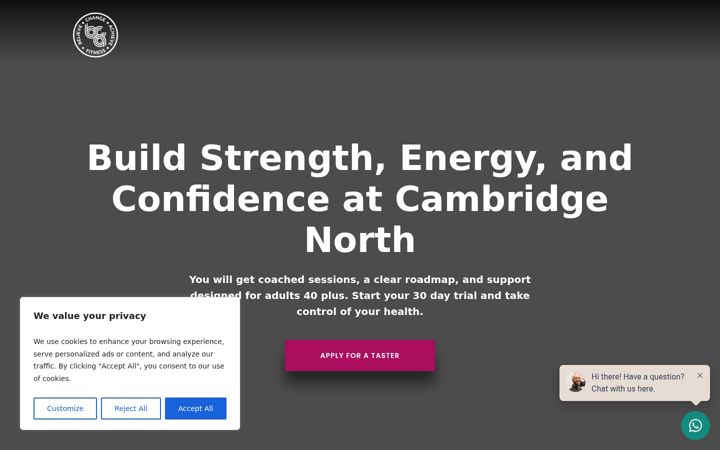Ekrānuzņēmums no bcafitness.co.uk