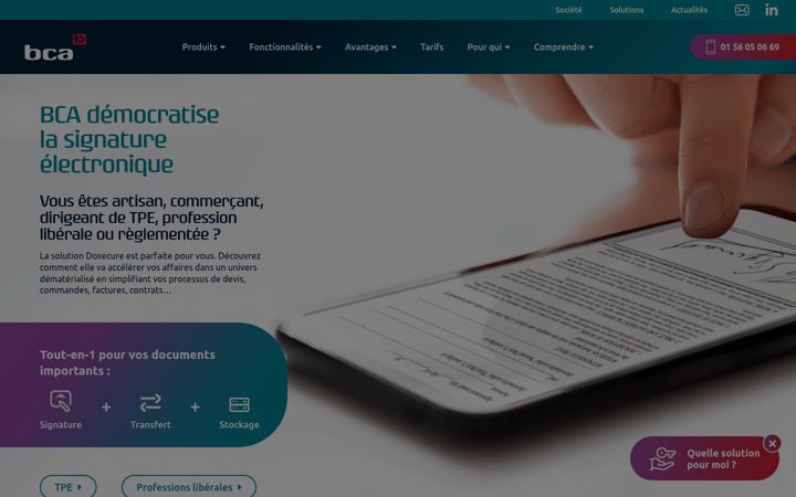 Screenshot of bcasmart.com