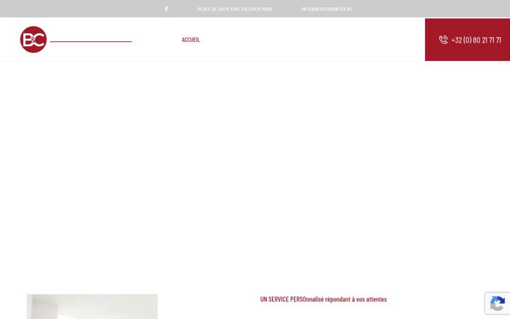 Screenshot of bcassurances.be