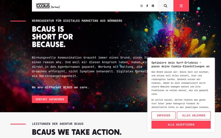 Screenshot of bcaus.de