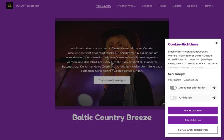 Screenshot of bcb-music.de