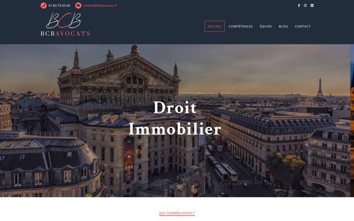 Screenshot of bcbavocats.fr