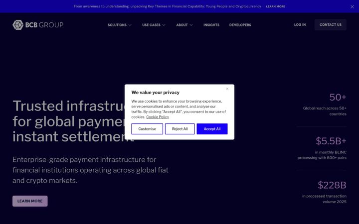Screenshot of bcbgroup.com