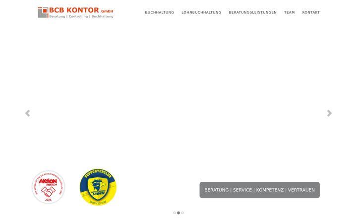 Screenshot of bcbkontor.de