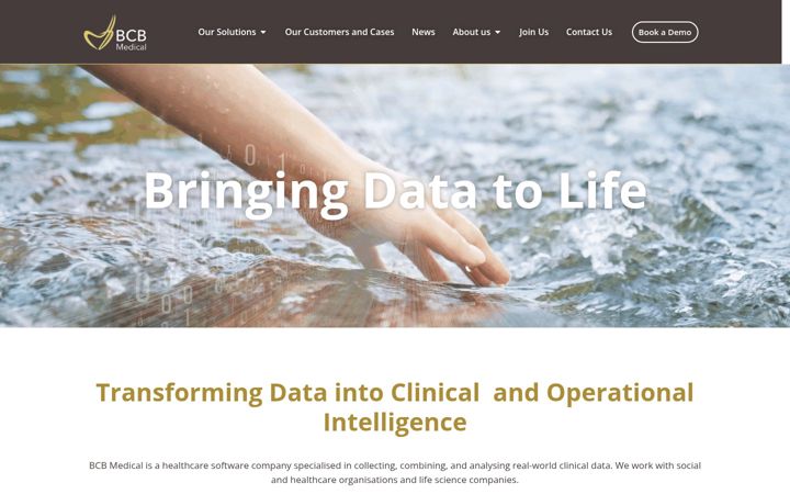 Screenshot of bcbmedical.com