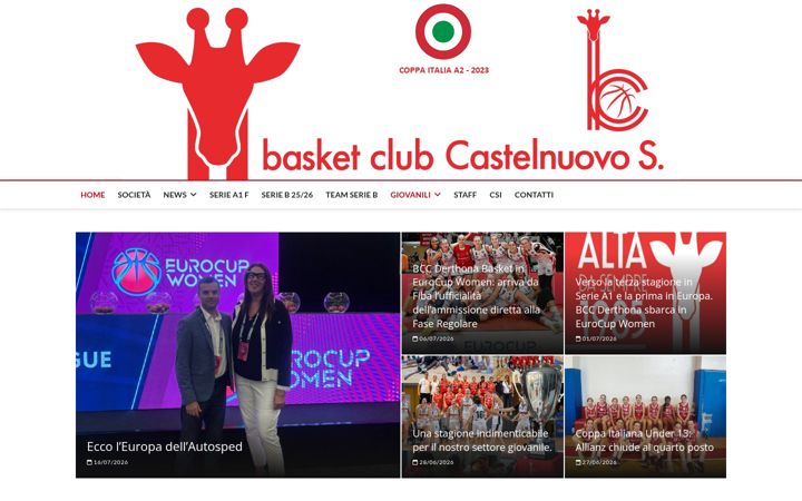 Screenshot of bccastelnuovo.com