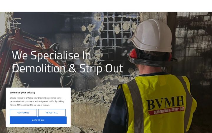 Ekrānuzņēmums no bccdemolition.co.uk