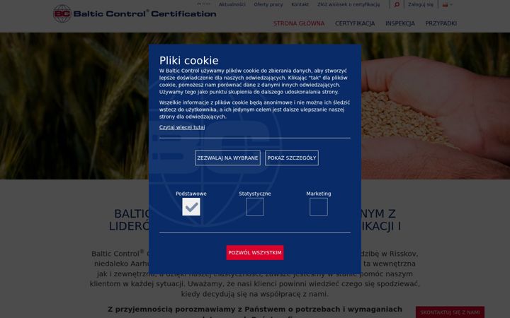 Screenshot of bccertification.pl