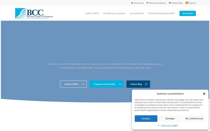 Screenshot ta' bcchiropractic.es