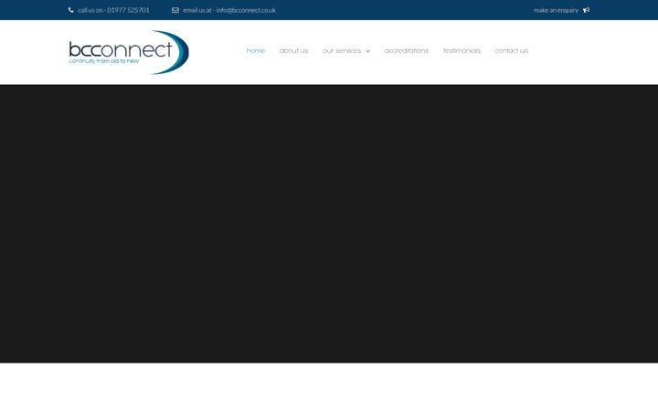 Screenshot of bcconnect.co.uk
